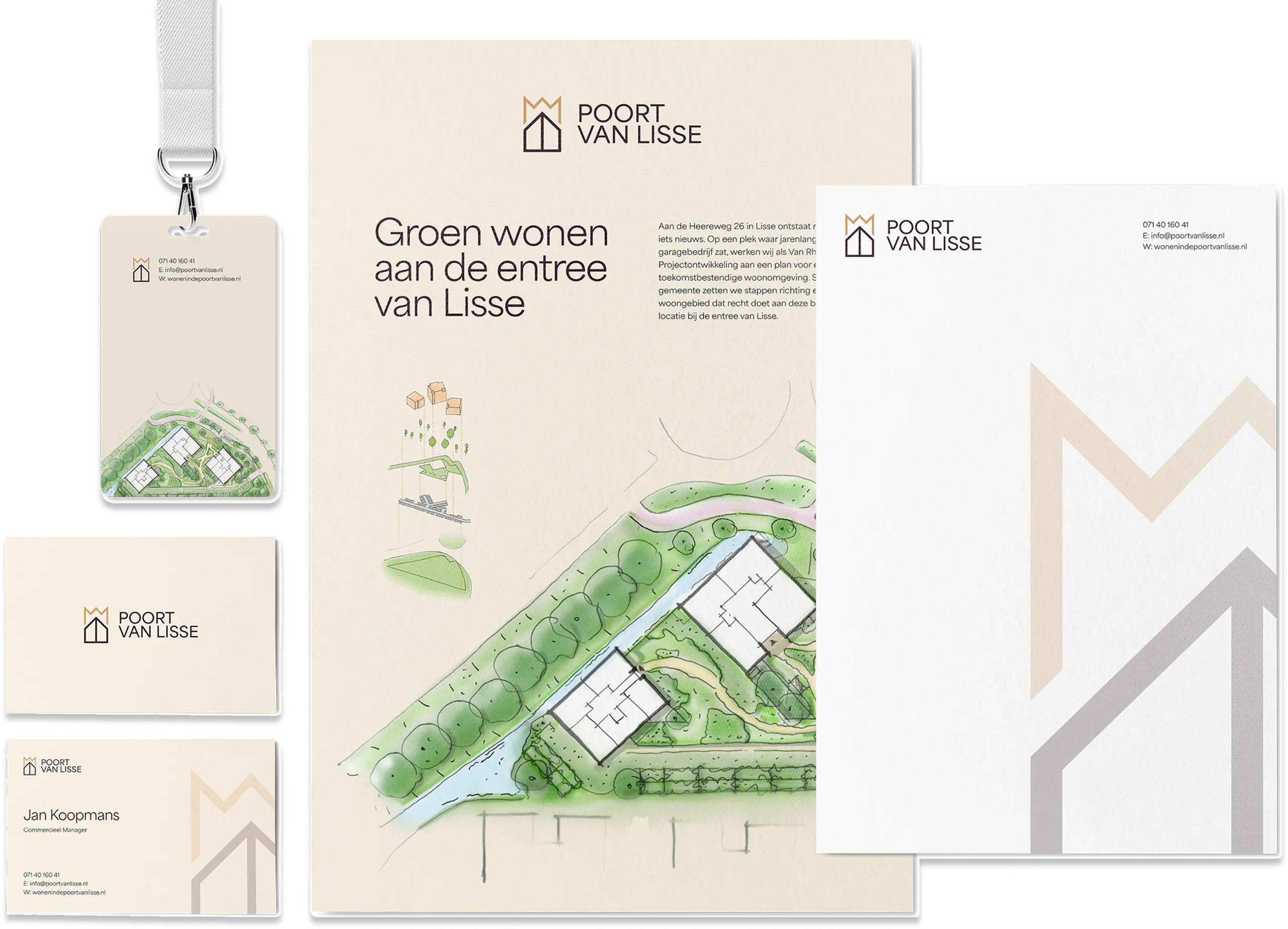 Overzicht van een projectstijl voor een vastgoed project.