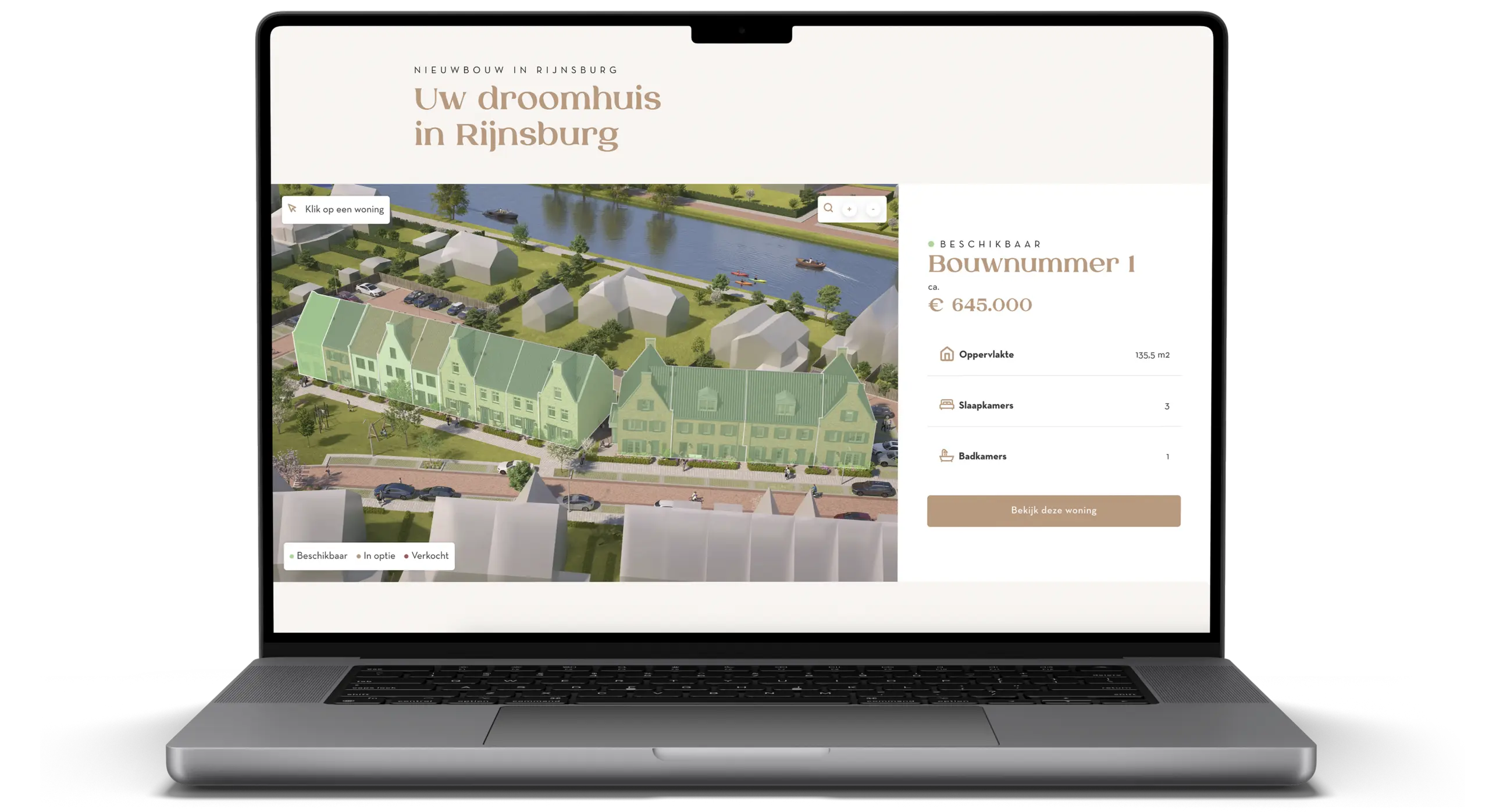 Vormgegeven planboek voor nieuwbouwproject in vastgoedcommunicatie